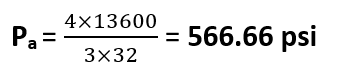 formula for allowable external pressure calculation